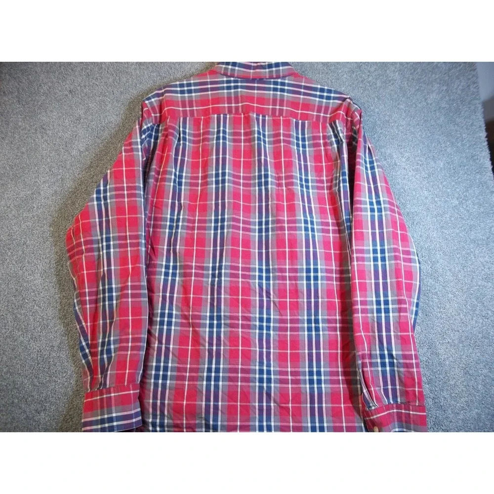 J Crew Mens Shirt Multicolor L Plaid Button Up Long Sleeve Collared